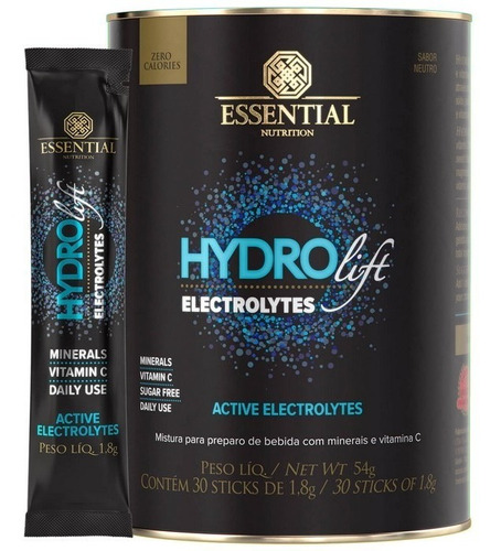 Hydrolift Electrolytes + Vit C 30 Sticks Essential Nutriton