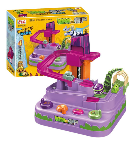 Trans Vs Zombies Adventure Rail Car Toy Chomper Peashooter