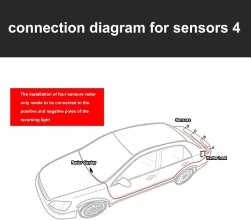 Sistema Sensore De Retroceso Distancia Alarma Sonido Visual