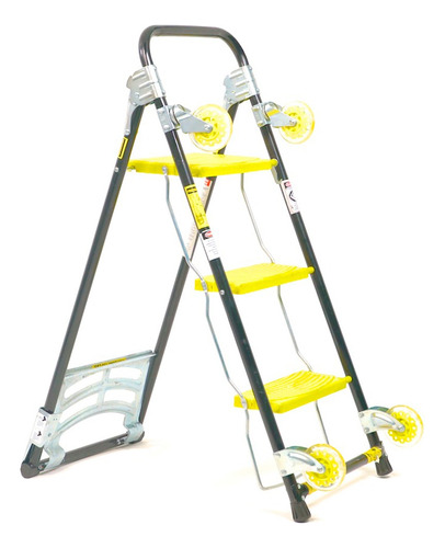 Escalera Transformable 4 En 1 - Multi Ladder 4 En 1 Color Amarillo