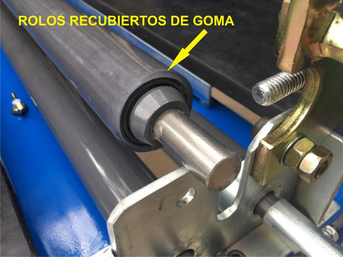 Imagen 2 de 5 de Roladora Cilindradora Con Rodillos Recubiertos De Goma. Leer