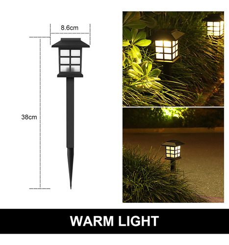 Lámpara Led Para Césped, Luces Solares Para Caminos, Imperme