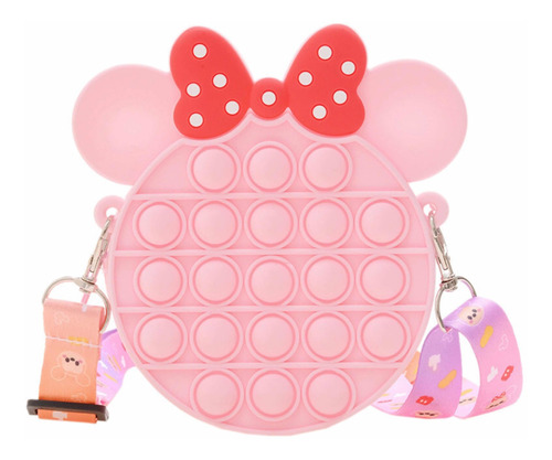 Pop It Cartera Bandolera Niñas Mickey Y Minnie Silicona