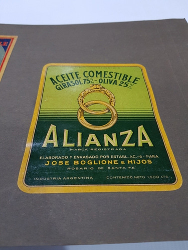 Imagen 3 de 9 de Antiguas Etiquetas Vino Y Aceite 1940 Muestrario Mag 58101