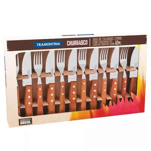 Juego Jumbo Para Asado Modelo Churrasco (dynamic), 12 Piezas