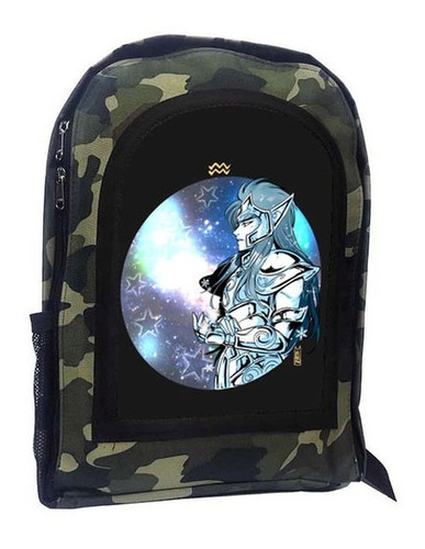 Mochila Camuflada Caballeros Del Zodiaco A28