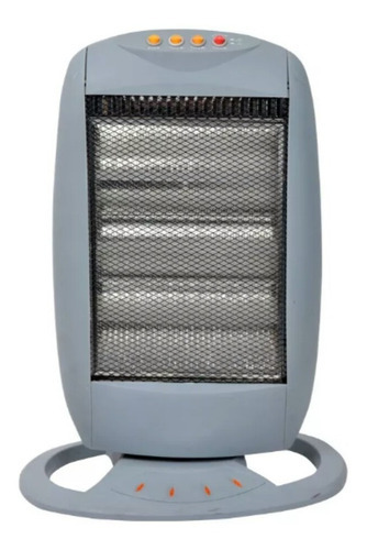 Estufa Halogena Giratoria 1200w 3 Velas Bajo Consumo Color Blanco