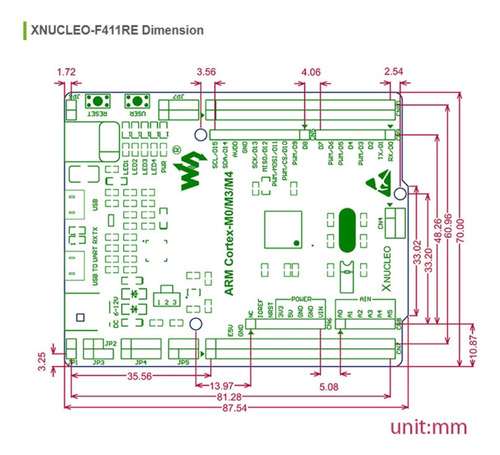 Imagen 6 de 6 de Placa De Núcleo Stm32 Mejorada Wavesshare Xnucleo-f411re
