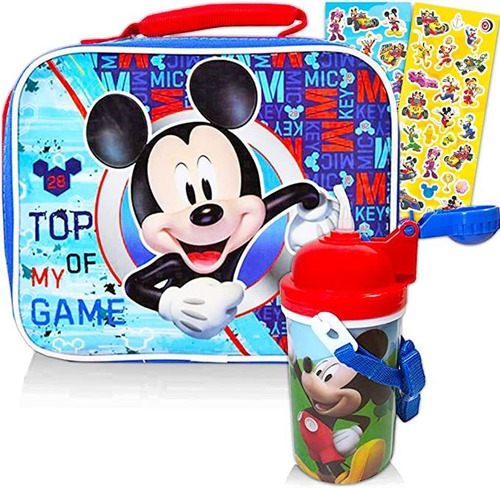 Paquete De Caja De Almuerzo Para Botella De Agua De Mickey .