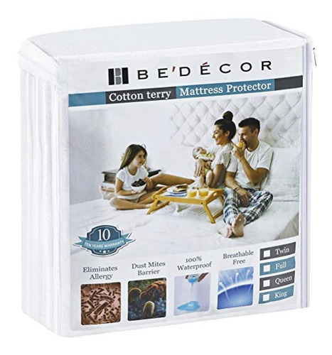 Protector De Colchón Bedecor Twin Xl Size - 100% Impermeable