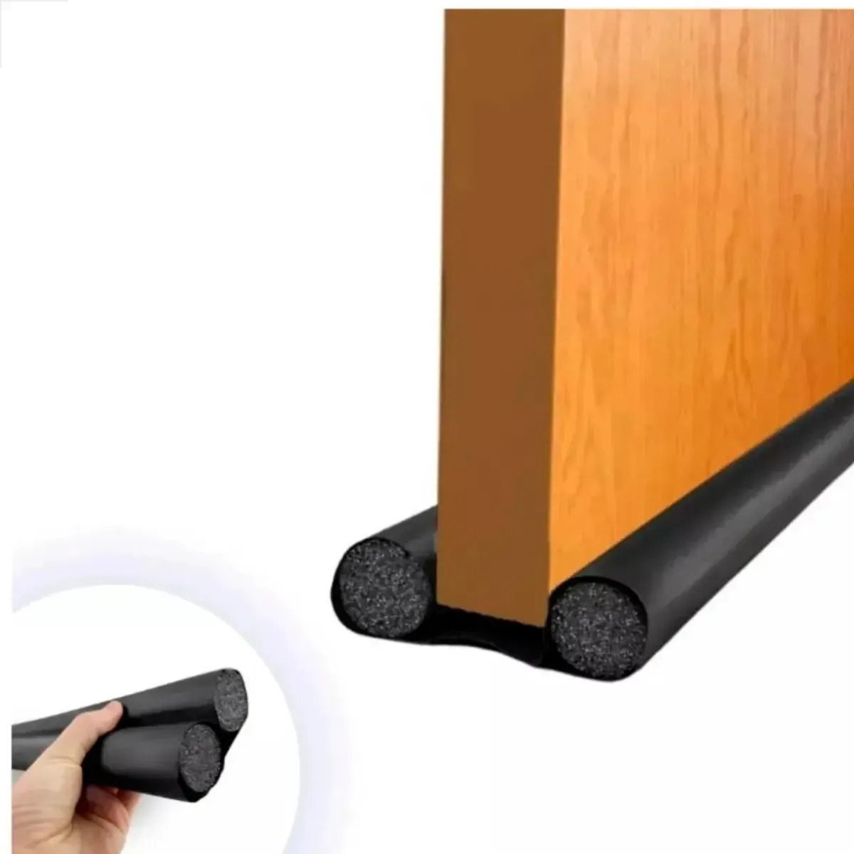 Protetor Rolinho Veda Porta Sem Costura Contra Insetos 80cm