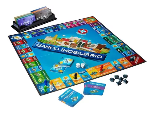 Banco Imobiliário Jogo Tabuleiro Tradicional