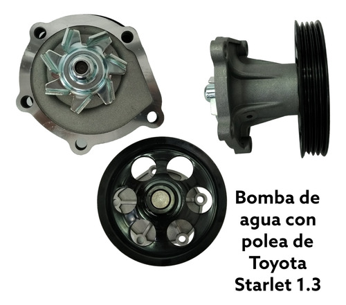 Bomba De Agua Con Polea De Toyota Starlet 1.3