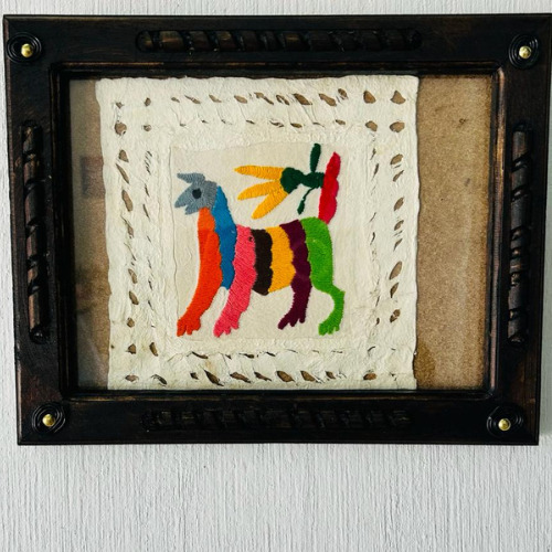1 Cuadro- Tamaño Carta- De 33 Cm X 27 Cm- Madera- Artesanal