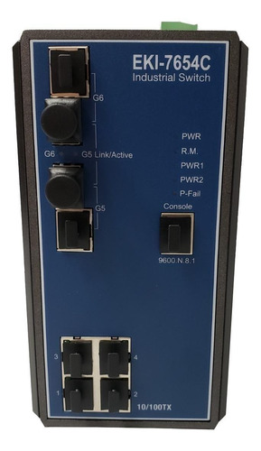 Switch Industrial Advantech EKI-7654C-AE 4+2G Redundant GbE Ethernet