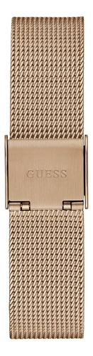 Reloj Para Mujer Marca Guess Color Blanco Venus Correa Coral Claro Bisel Coral Fondo Rosa