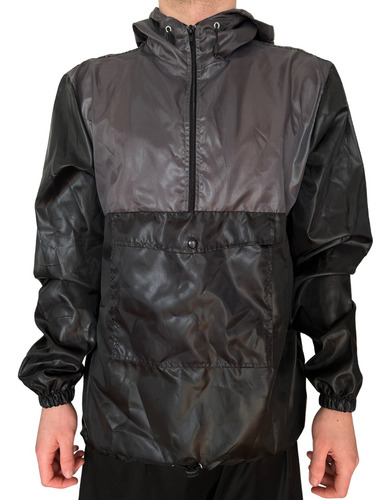 Buzo Rompeviento Impermeable Medio Cierre Unisex