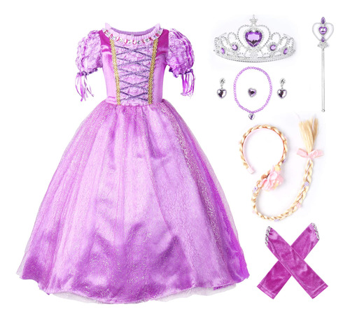 Jerrisapparel Disfraz De Princesa De Halloween Para Ninas, V