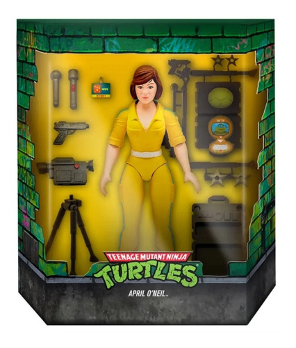 Figura April O'neil - Tmnt Tortugas Ninja Super 7 Ultimates