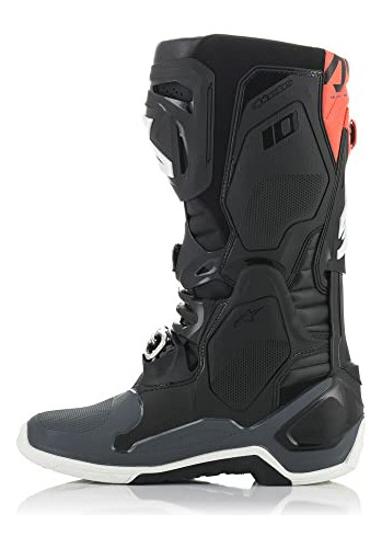 Botas Alpinestars Tech 10 (negro/gris/naranja, Talla_7)