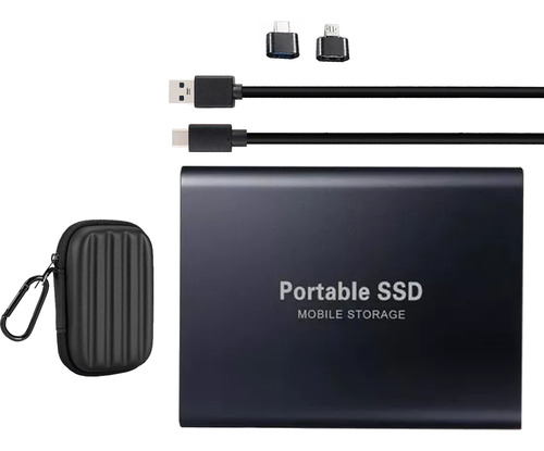 Externo Disco Duro Ssd 2tb 2000gb Sólido Mini Portátil