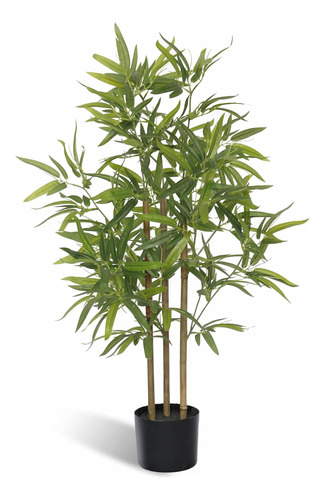 Softflame Árbol De Bambú Artificial De 3 Pasteles, Planta De