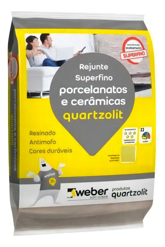 Rejunte Quartzolit Porcelanato 1kg Cortiça