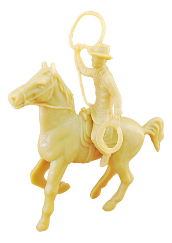 Figura Vintage De Plástico Monocromáticas Indios Y Vaqueros (Usado)