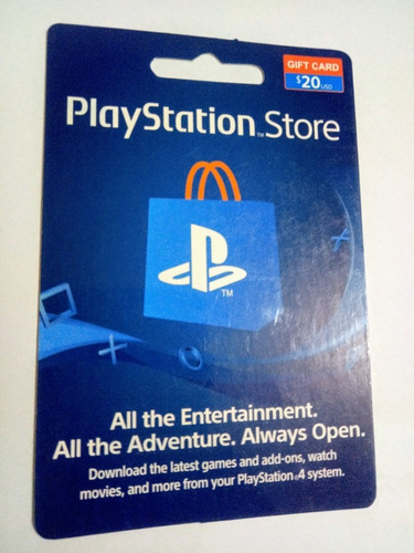 Tarjeta Psn Card 20 Usd Playstation Gift Card Ps4 Region Usa