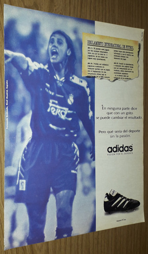 P414 Clipping Publicidad Botin Adidas F. Redondo Año 1996 (Usado)