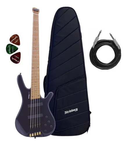 Contrabaixo Elétrico Strinberg Headless 5 Cordas Hbn5m Pearl