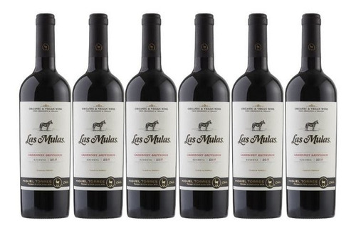 6 X Vino Reserva Miguel Torres Las Mulas Cabernet Sauvignon