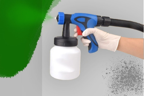 Pistola eléctrica para pintar succión Mazzilli 650W de 800mL color azul 650W