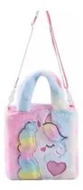 Comprar Cartera Morral Unicornio Felpa Suave Kawaii Para Niñas Multicolor