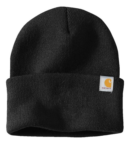 Gorro De Punto Con Puños Para Hombre Carhartt 104597, Negro