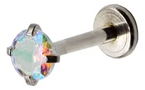Comprar Piercing Labret Joya 4mm Lbjac Tornasol Ac Quirurgico 1 Und Color Plateado