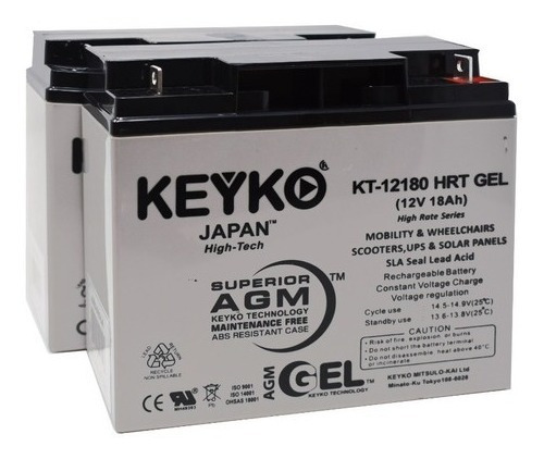 Bateria 12v 18a Distribuidor Oficial Keyko / Ultracell