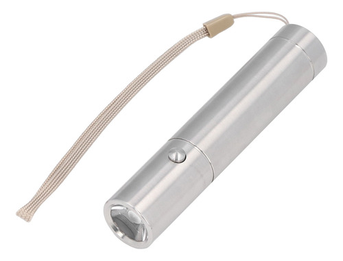 Mini Linterna Portátil De Acero Inoxidable, 3 Modos Y