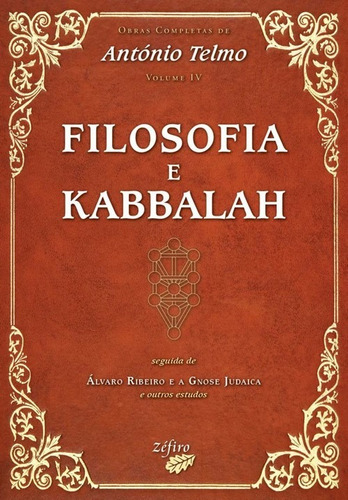 Libro Filosofia E Kabbalah - Telmo, Antonio