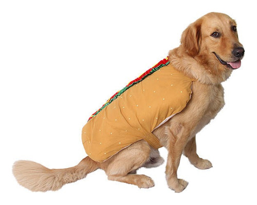 Disfraz Perro Halloween Hotdog Cosplay  Gato Mascotas