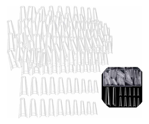 500pc Tips Para Uñas Molde Clear Francés Formas