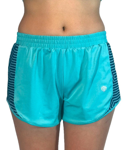 Team Gear Short Running Mujer Oslo Verde Aqua Ras