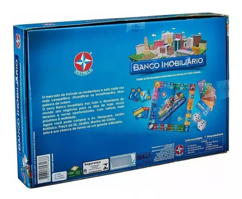 Banco Imobiliário Original Vários Países Jogo De Tabuleiro