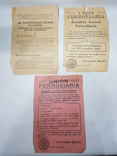 La Fraternidad Unión Ferroviaria Afiches Orig 1943 Mag 58167