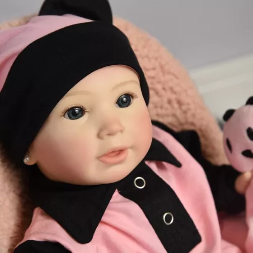 Bebê Boneca Reborn Panda Presente Enxoval Mercado Livre