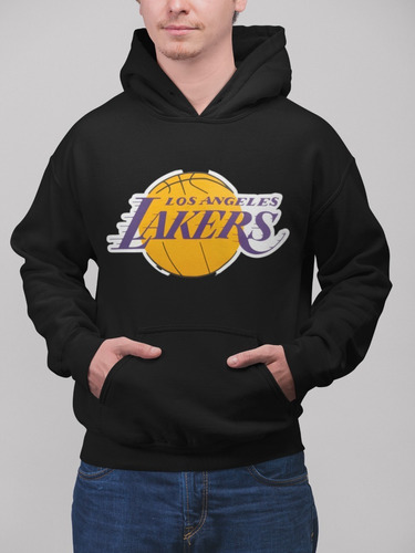 Poleron Los Angeles Lakers Nba  Canguro Algodon Invierno