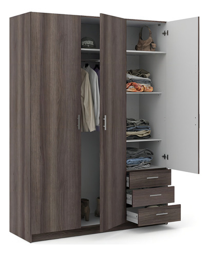 Armario Tarnby 2 Roble Cenizo Këssa Muebles