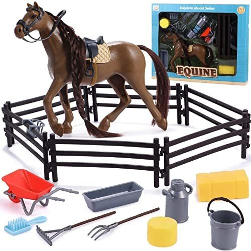 Juguetes De Caballo Para Niñas 17pcs Accesorios B09mjvj8rz1