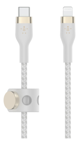 Cable Usb-c A Ligthing 3mt  Pro Flex Belkin Blanco