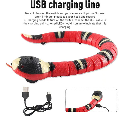 Imagen 4 de 8 de Serpiente Juguete Para Gatos Interactivo Sensor Obstáculos!